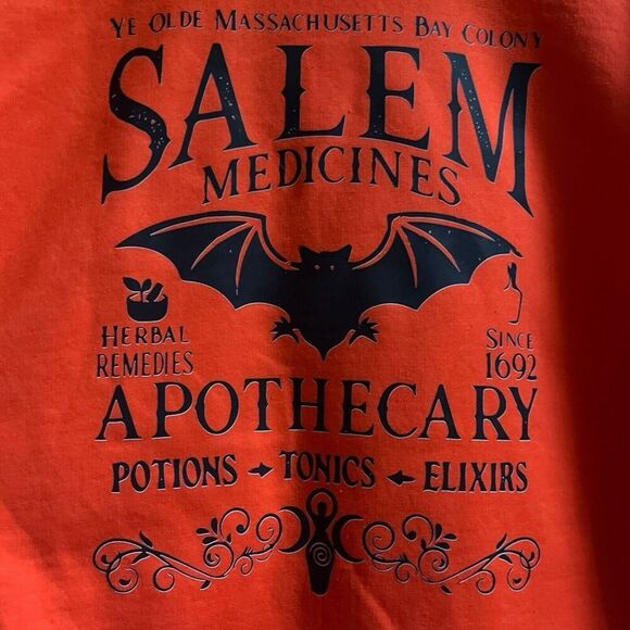 Fall Halloween Graphic Crewneck Sweater Pullover Salem Apothecary NEW Unisex - Picture 6 of 6
